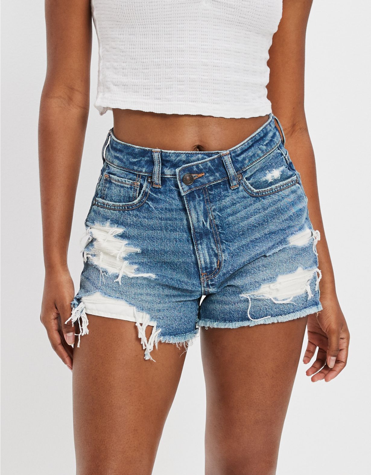 Denim Mom Short