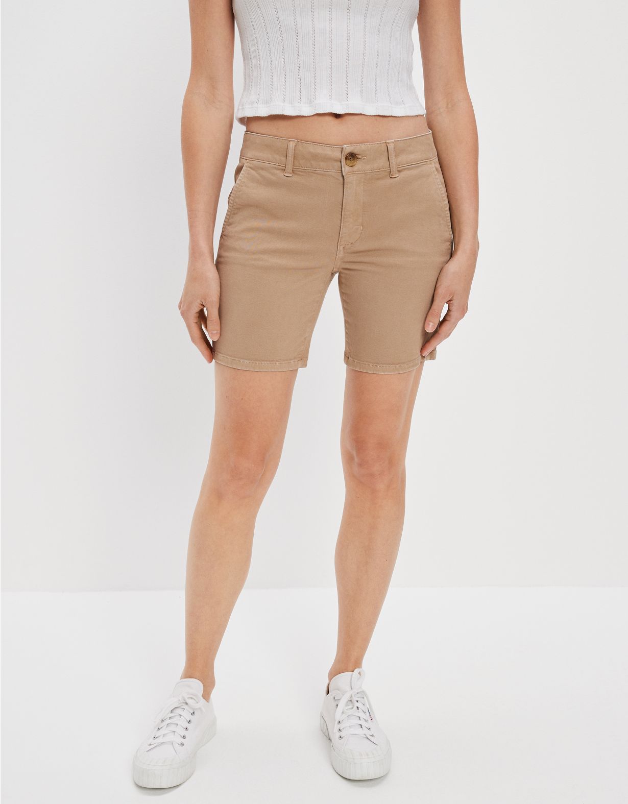 Stretch Khaki Short