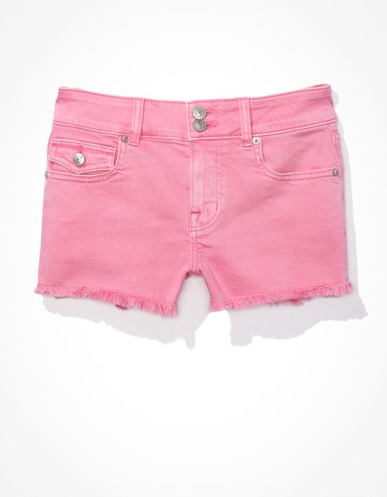 Twill Low-Rise Short Short