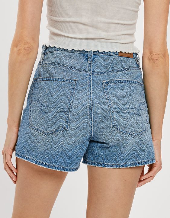 High-Waisted Baggy Vegan Leather Short