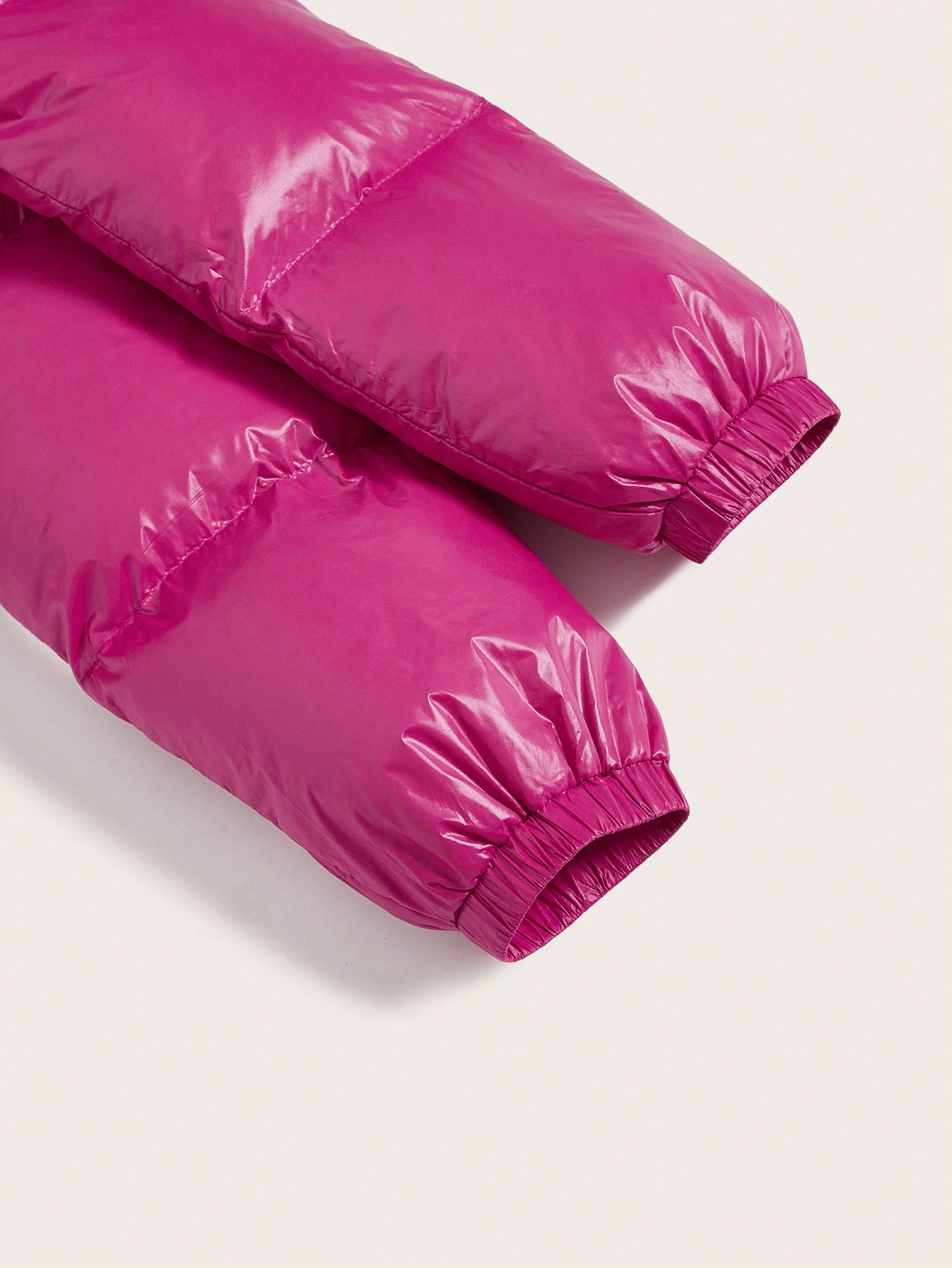 Halloween Zip Up Crop Puffer Coat