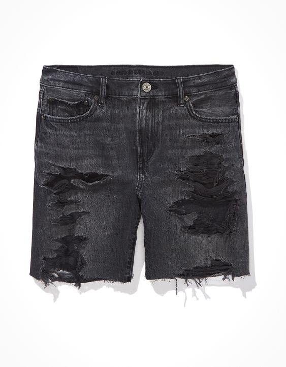 Denim Low-Rise Baggy Short