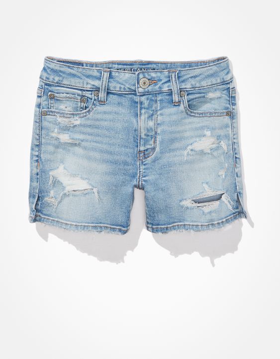 Denim Midi Short