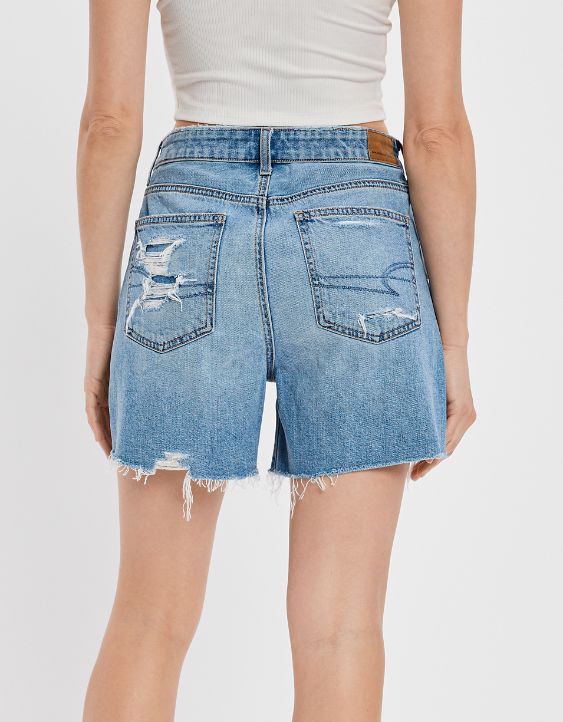 Denim Highest Waist Baggy Short