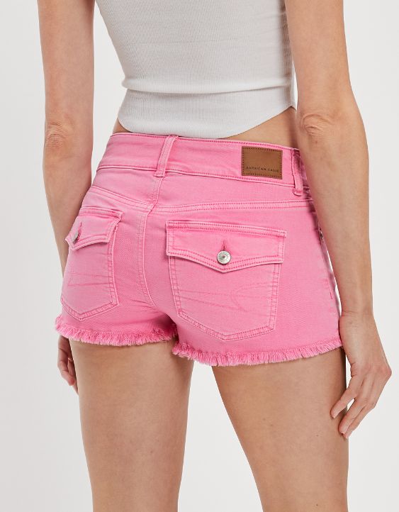 Twill Low-Rise Short Short